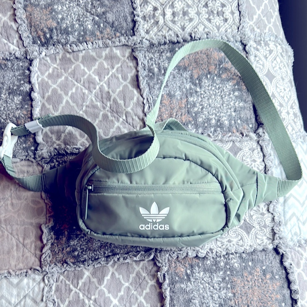 Adidas Green cross body bag or Waist Bag
